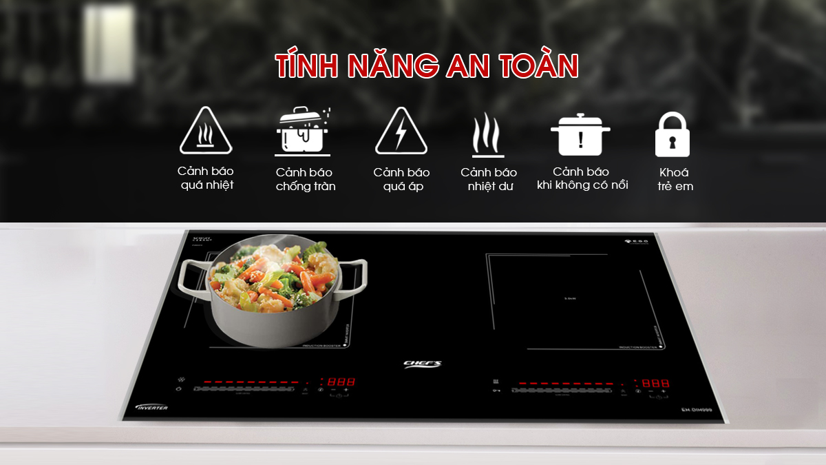 Bếp từ CHEFS EH-DIH999 - 100% Linh kiện EGO Đức (2026)