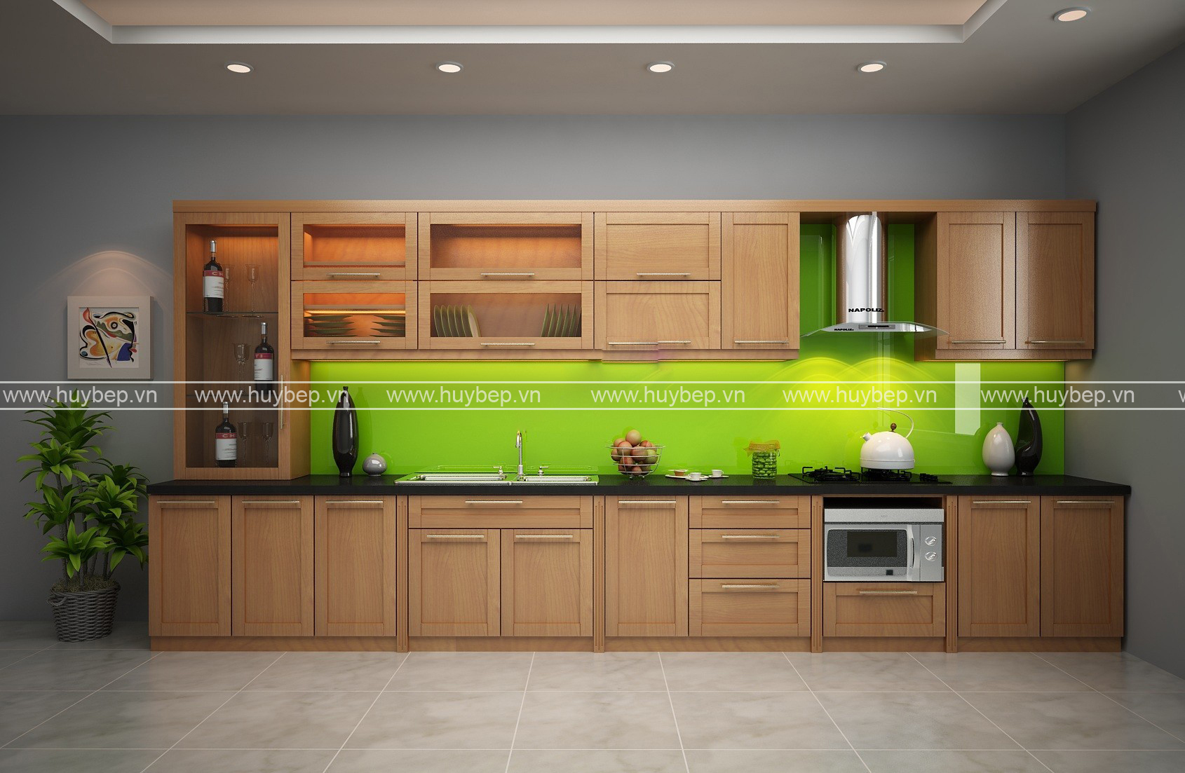 Tủ bếp chữ I TBI01