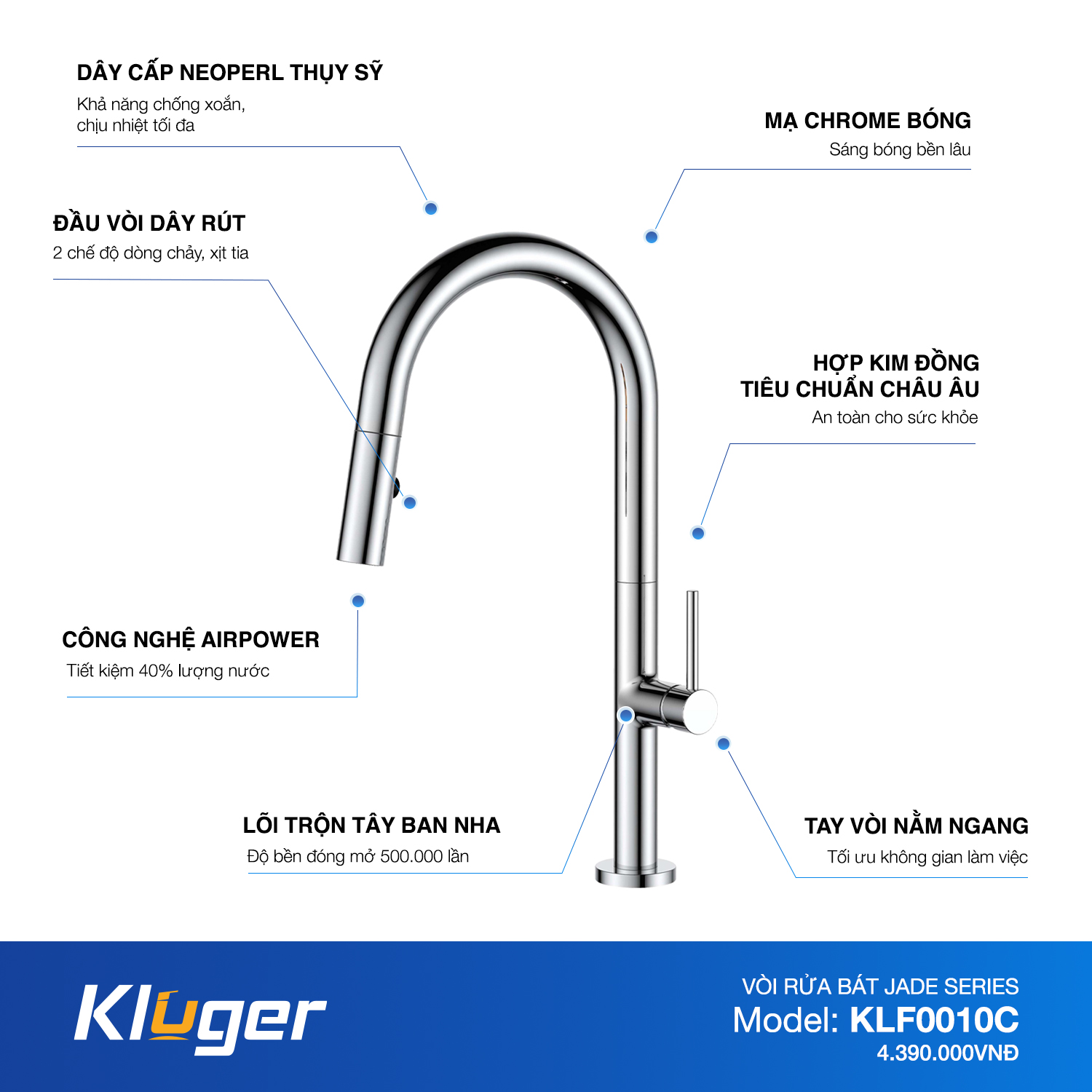 Vòi rửa Kluger KLF0010C