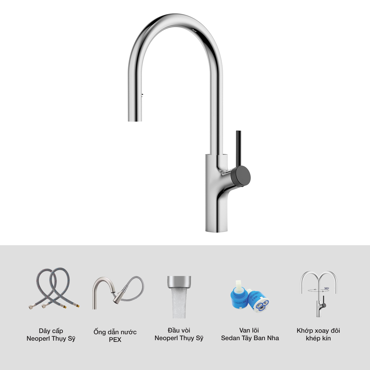 Vòi rửa Kluger KLF0006C