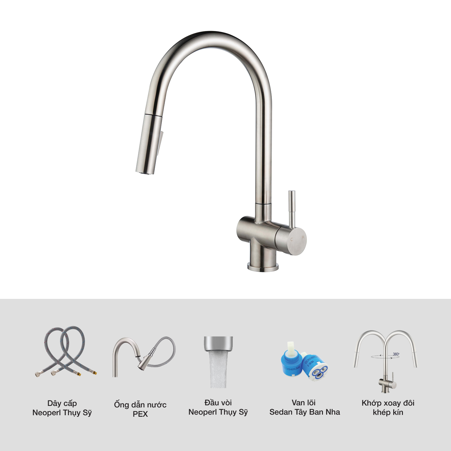 Vòi rửa Kluger KLF0008S