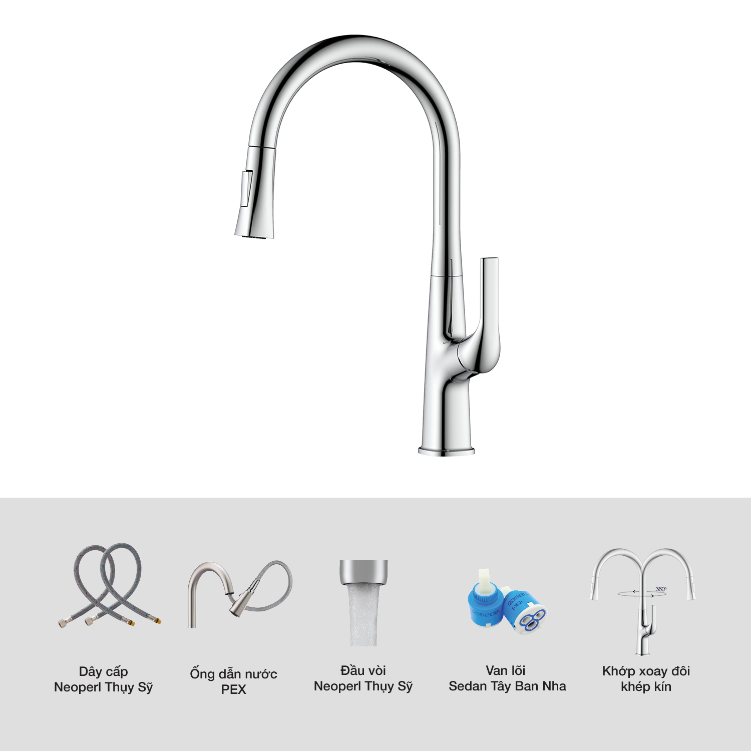 Vòi rửa Kluger KLF0002C