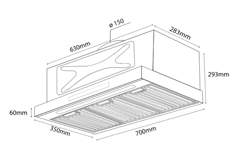 Máy hút mùi Kocher Turbo Smart 3D X3D-350D