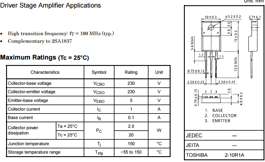 Transistor 2SC4793 / C4793 - J5H7 | Công ty cổ phần Linh Kiện Việt Nam