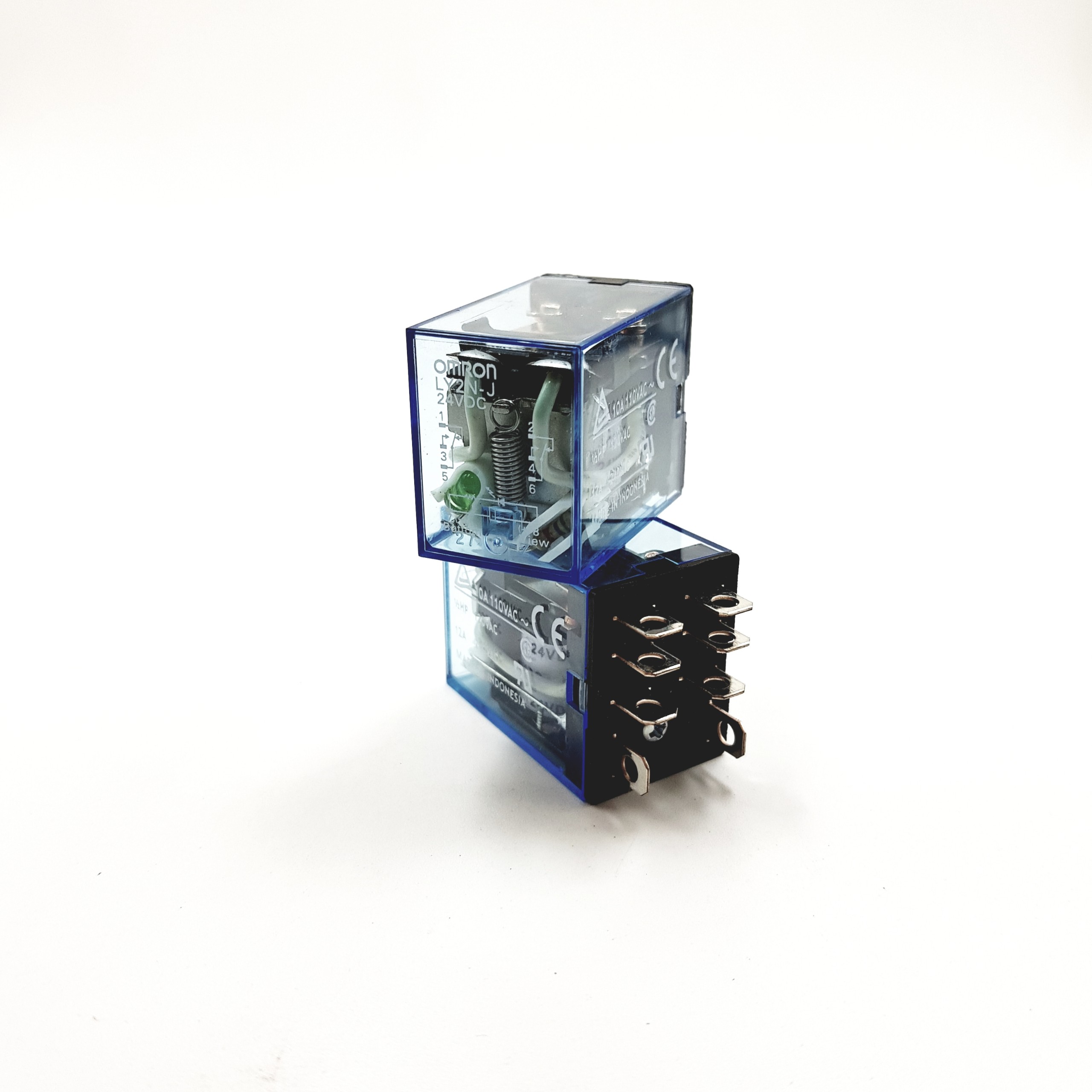 6 Pack Of Omron LY2-J 8-Pin 24VDC Power Relays | Used - Fully Functional