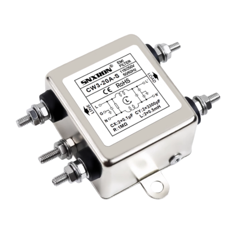 Bộ Lọc nguồn 20A CW3-20A-S / chống nhiễu EMI  Filter / A6H5