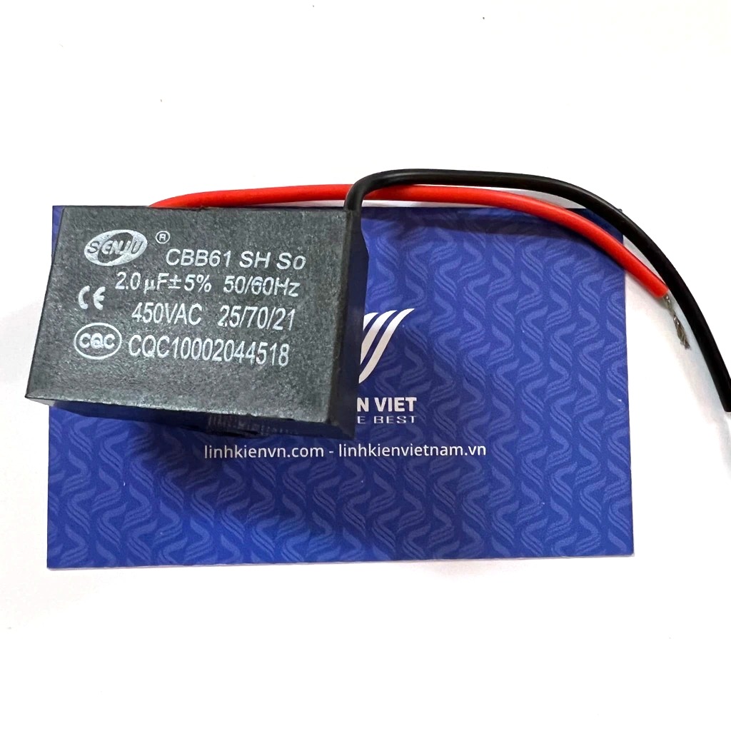 Tụ quạt CBB61 2uF 450V - C3H19