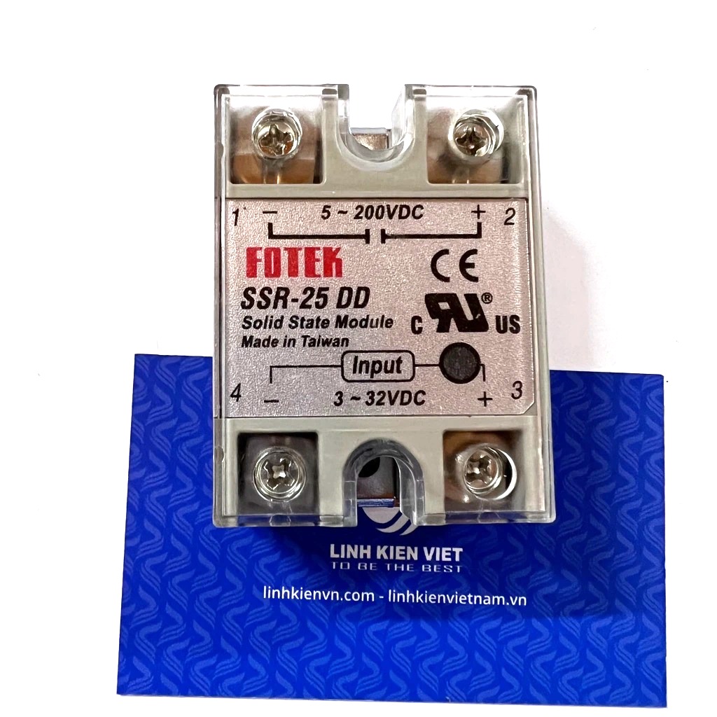 Rơ le bán dẫn DC-DC SSR-25DD 25A 5-200V / Relay SSR - A10H6