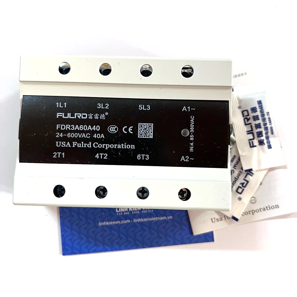 Rơ le  bán dẫn AC-AC 3 pha SSR FULRD 40A FDR3-A60A40 điện áp điều khiển 125-380VAC / relay FDR3-A4840Z