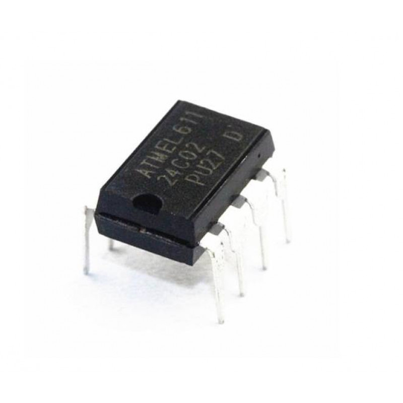 IC EEPROM 24C02 DIP8 - F3H6