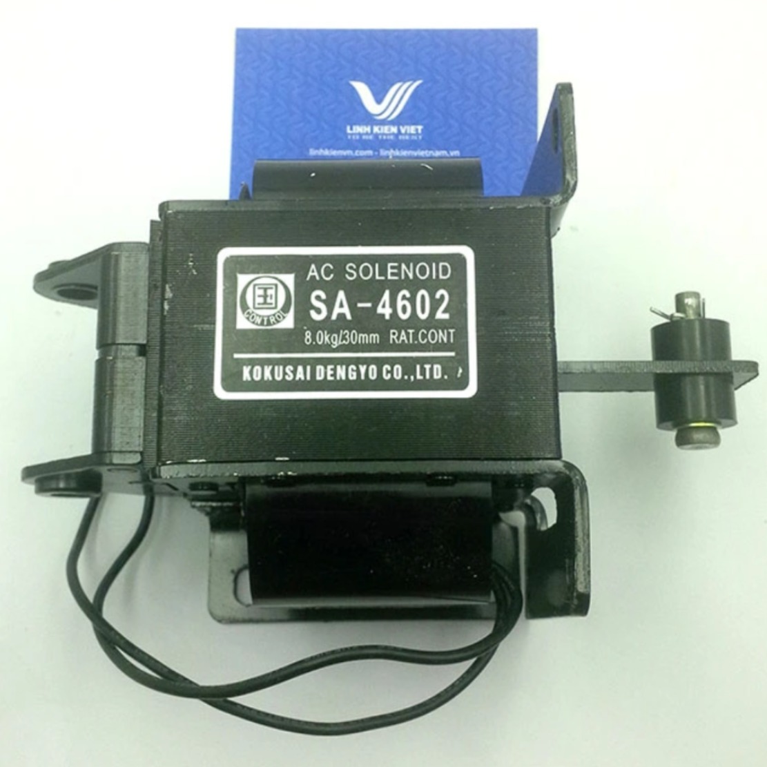 Cuộn hút 220V SA-4602 19.6N kéo 8kg hành trình 30mm - Kho