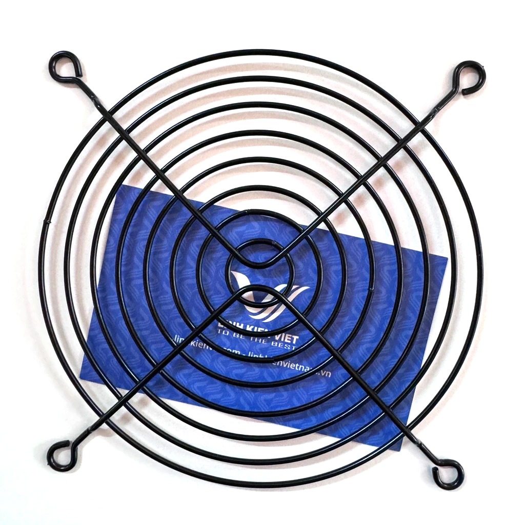 Tấm bảo vệ quạt 120x120mm / Lưới bảo vệ quạt màu đen 12x12cm
