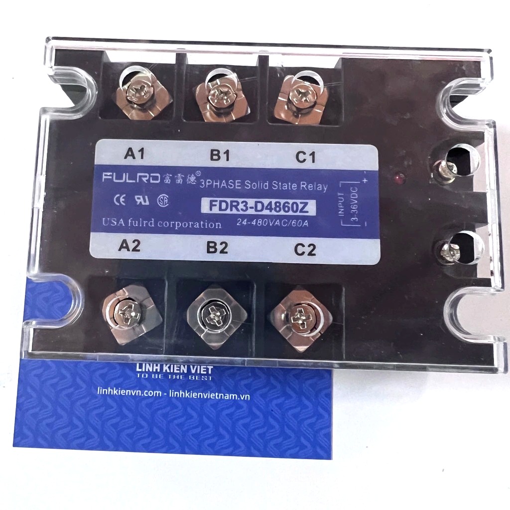 Rơ le bán dẫn 3 pha SSR 60A FDR3 D4860Z/ hãng FULRD / Relay bán dẫn DC-AC