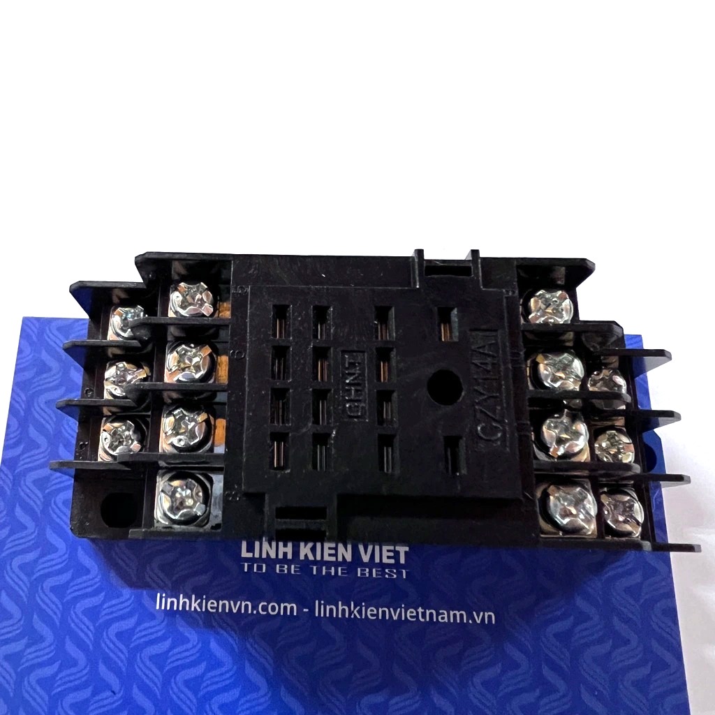 Đế rơ le trung gian 14 chân CZY14A / chính hãng Chint / cho relay JQX MY4N H3Y - D1H9