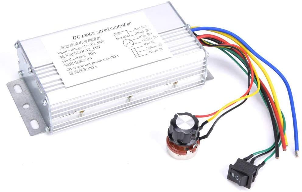 Bộ điều khiển tốc độ động cơ DC PWM 70A có đảo chiều / 12V 24V 48V