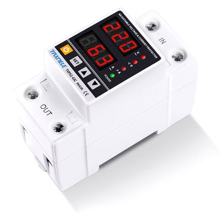Át điện bảo vệ dòng áp TVPS1-80C 220V 80A / Aptomat bảo vệ quá áp, quá dòng, áp thấp, dòng thấp