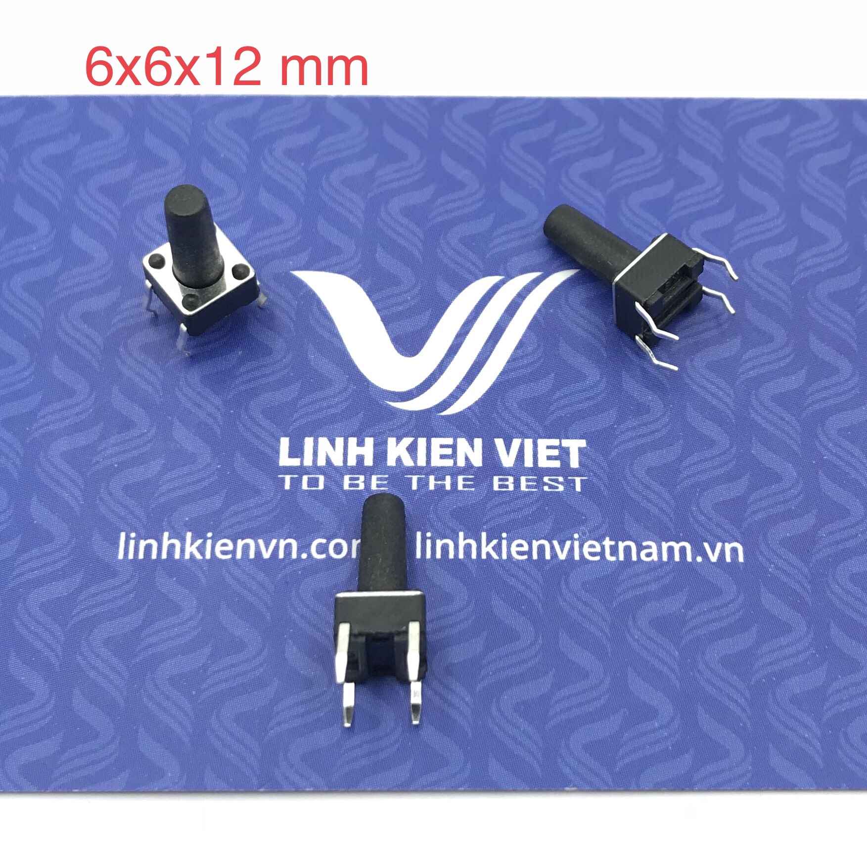 Nút nhấn 4 chân 6x6x12 mm cắm - J5H25