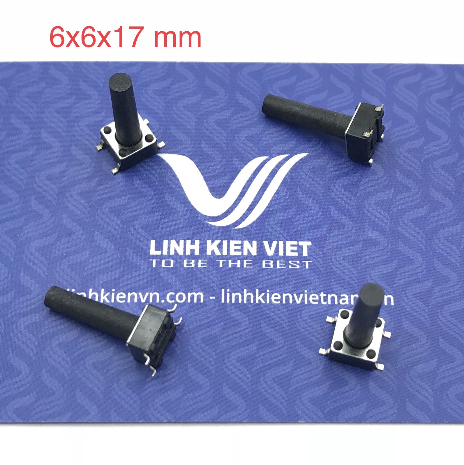 Nút nhấn 6x6x?mm dán | Công ty cổ phần Linh Kiện Việt Nam