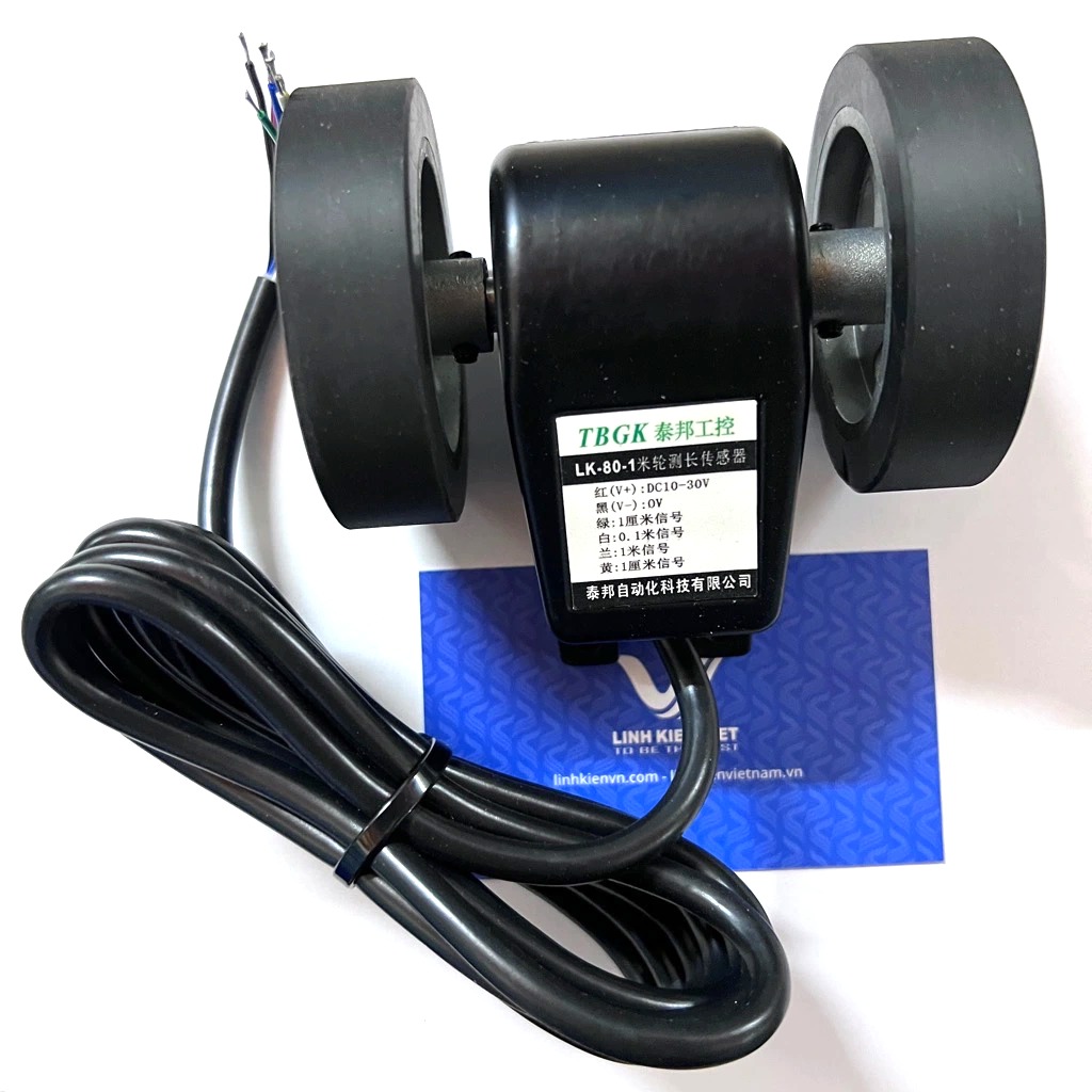 Bánh xe encoder TBGK LK-80-1 24V chính xác 1cm / bánh xe đo chiều dài ...