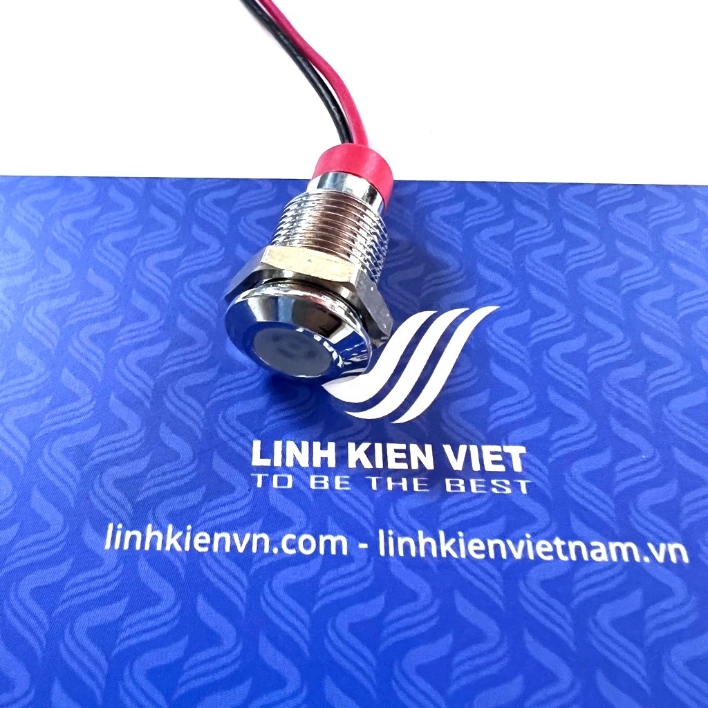 Đèn tủ điện 10mm ADP10 12-24V màu trắng / Đèn led vỏ kim loại XD10 - K1H16