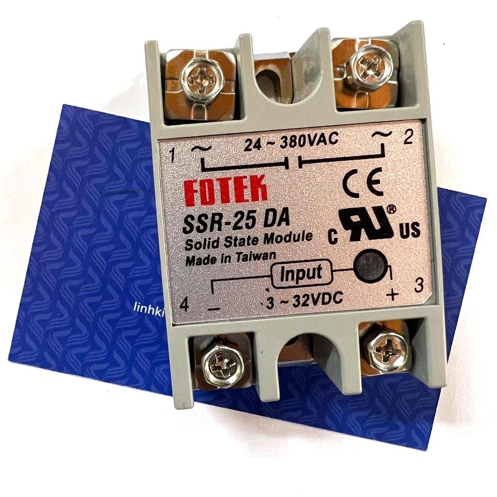 Rơ le bán dẫn DC-AC SSR-25DA 25A / relay ssr - A10H1