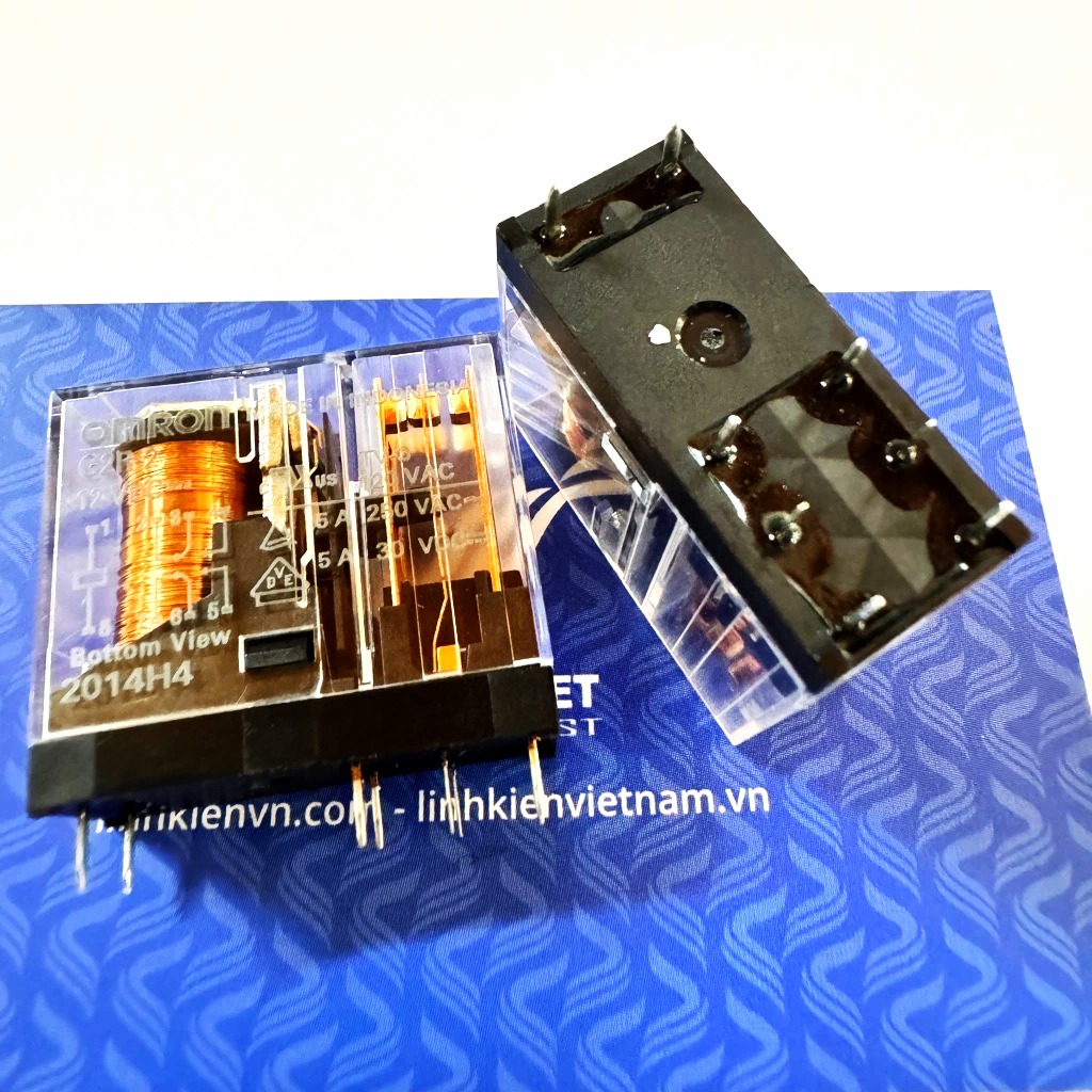 Rơ le trung gian OMRON G2R-2 12V 5A 8 chân 2 cặp tiếp điểm / relay trung gian pcb - A2H14