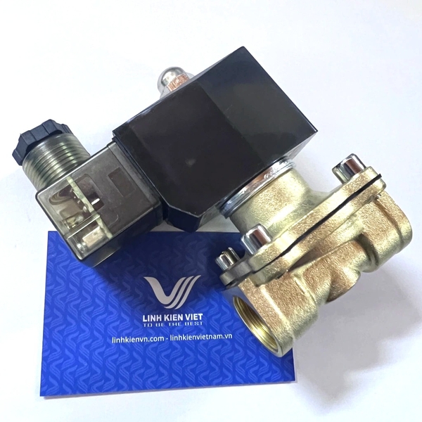 Van nước điện từ thường đóng DN15 DC 220V / tiết kiệm điện, chạy 24/24