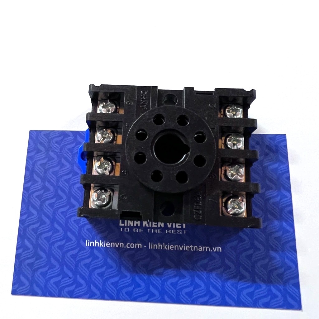 Đế rơ le trung gian 8 chân tròn CZF08A / chính hãng Chint / cho relay , timer AH3 ST3P, PF083A - D1H8