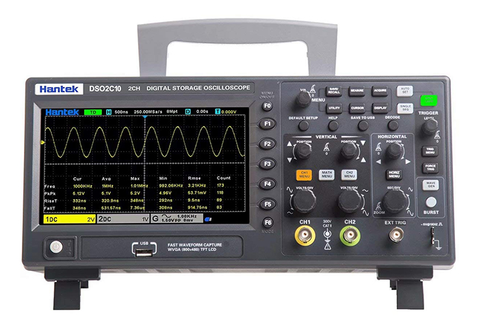 Máy hiện sóng Hantek DSO2C10 100MHz 2 kênh / 2C10 thay thế Oscilloscope DSO5072P DSO5102P