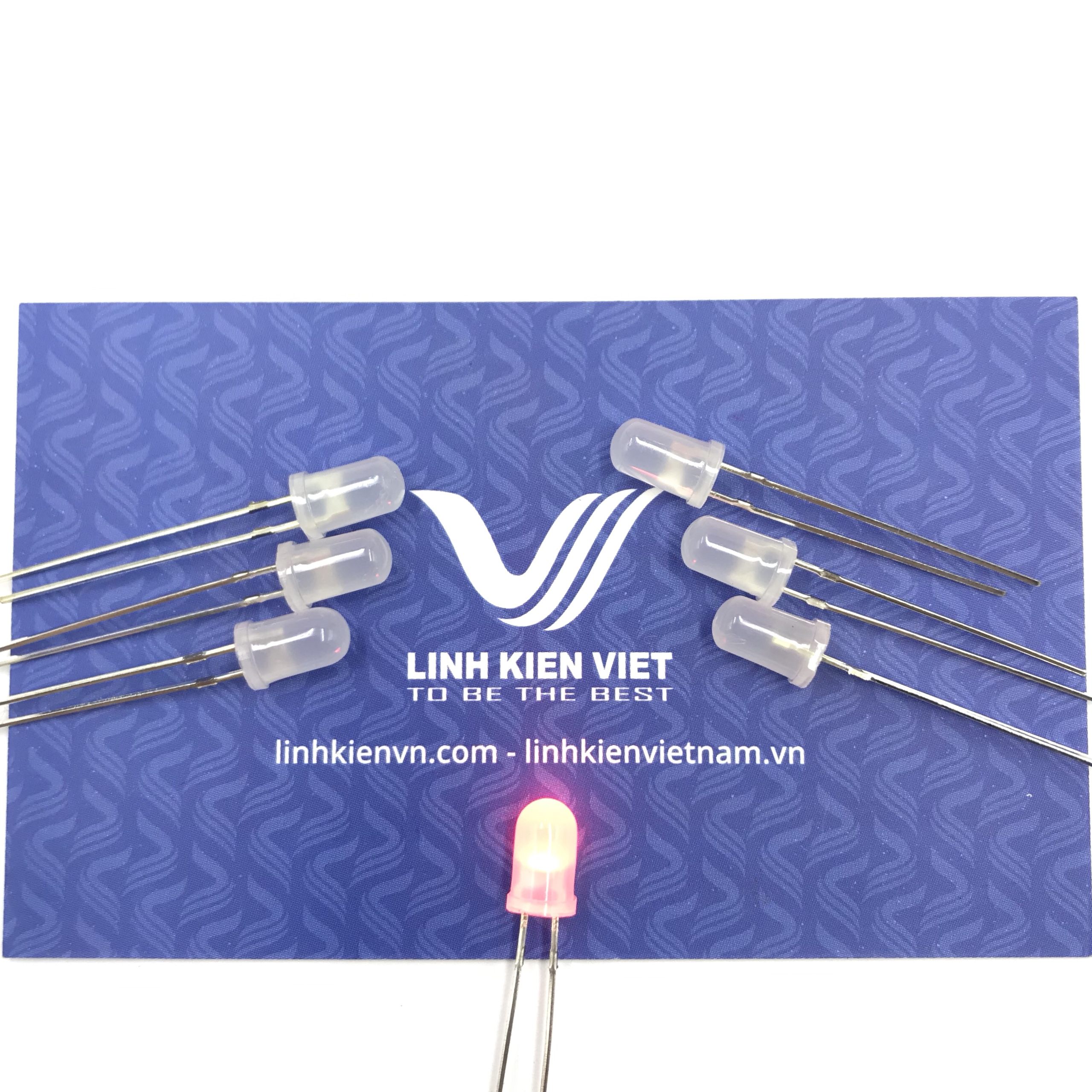 Led siêu sáng đục 5mm mầu đỏ (10 chiếc) - A4H9 (KA2H1)