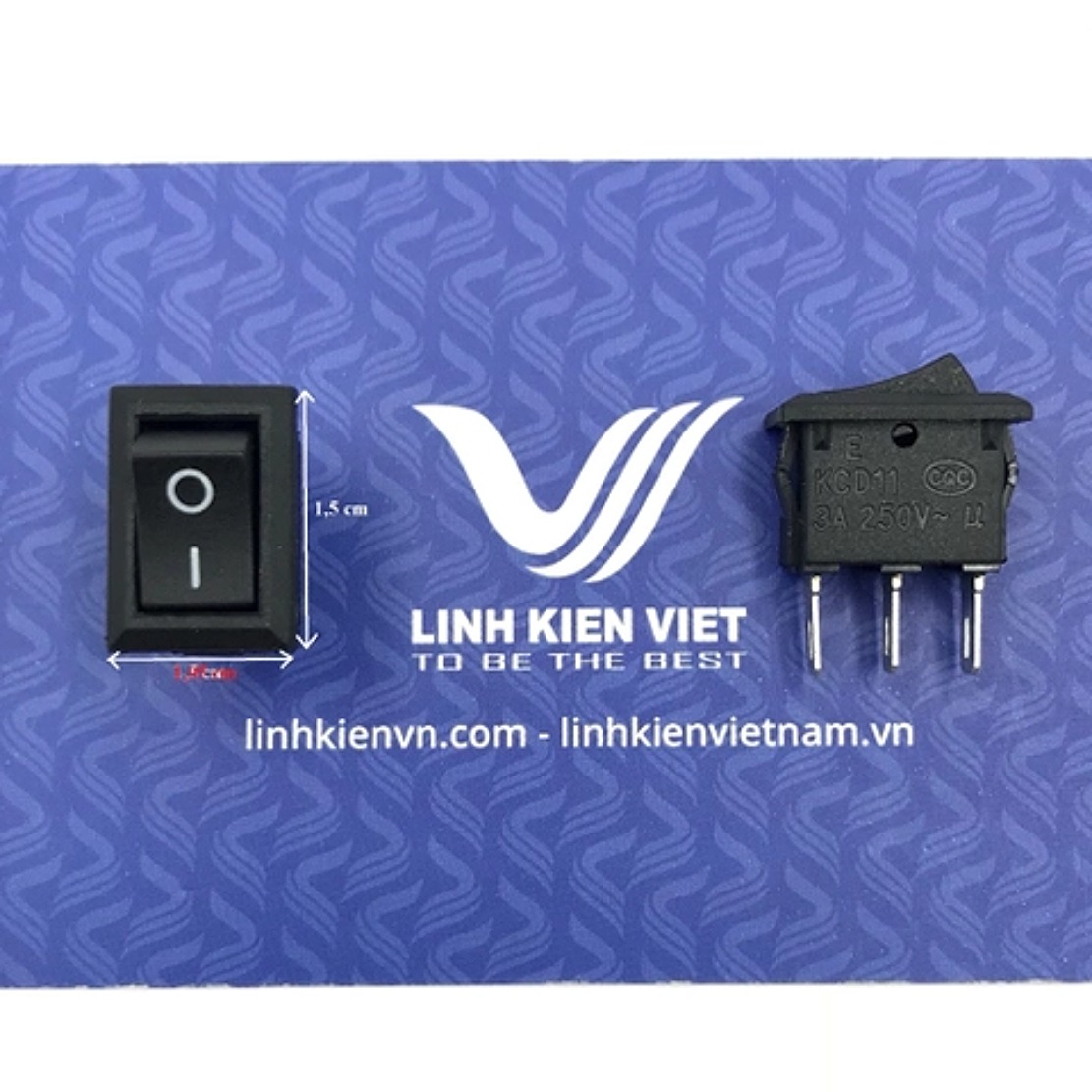 Công tắc nguồn KCD11 3 chân 3A 250VAC - D3H6