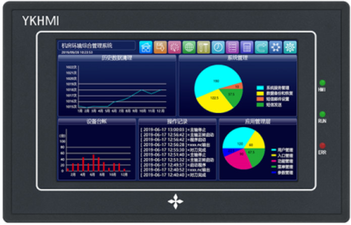 Màn hình cảm ứng HMI PLC MC-20MR-6MT-430A-FX-B / 4.3 inch 4AD 2DA 2NTC / chính hãng YKHMI