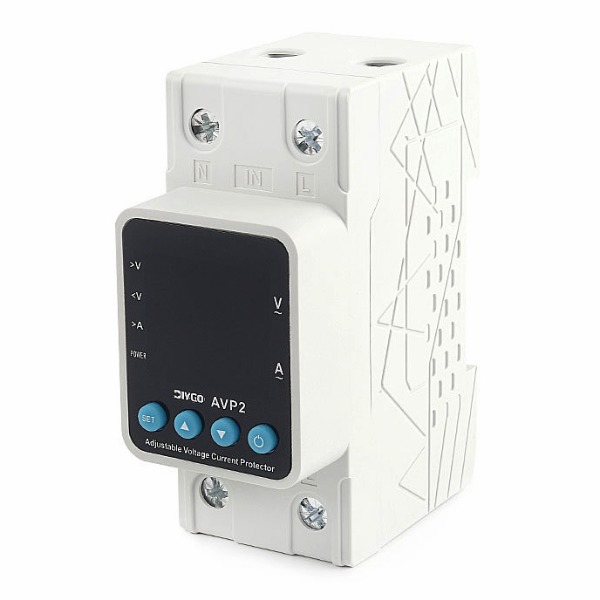 Công tắc ngắt điện 2P 63A / AC 220V át bảo vệ quá áp , quá dòng, áp thấp, hẹn giờ