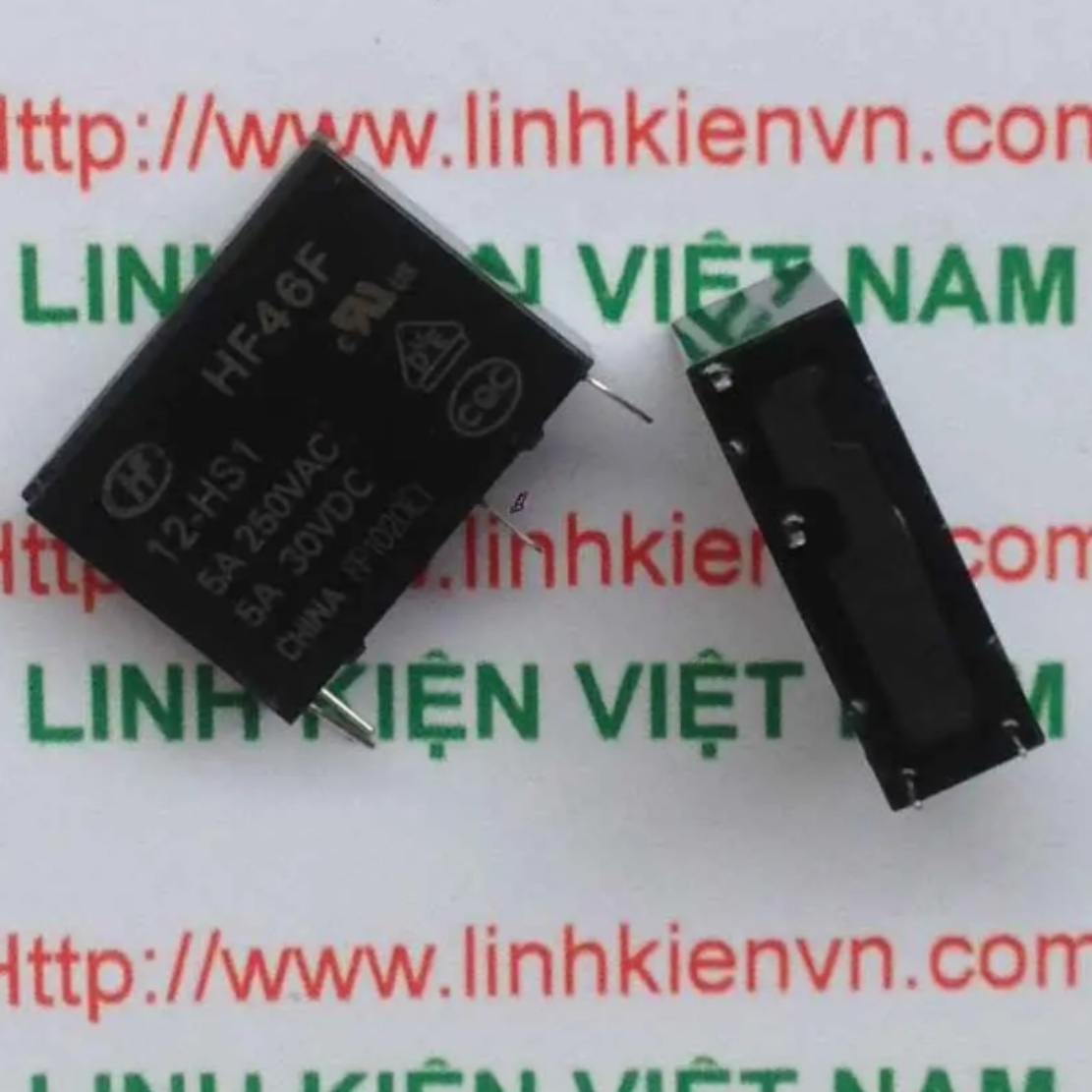 Rơ le HongFa HF46F 12V 5A / Relay PCB HF46F 12 HS1 - A2H11
