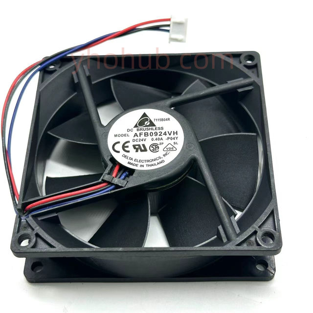 Quạt tản nhiệt 9225 92x92x25 AFB0924VH 24V / quạt 3 dây lõi đồng trục bi hãng Delta