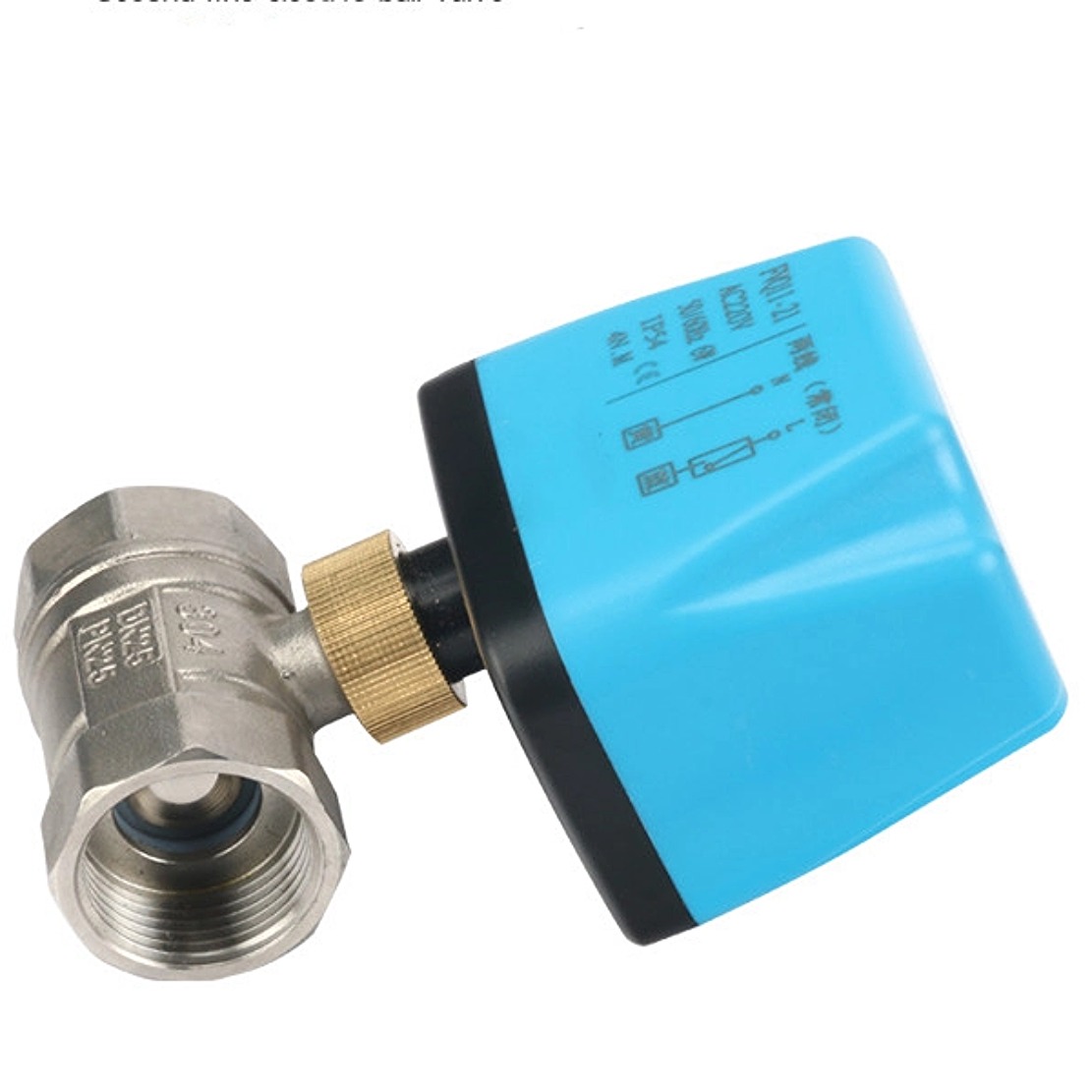 Van điện inox 21mm DN15 AC 220V / van nước bi điện thép không rỉ
