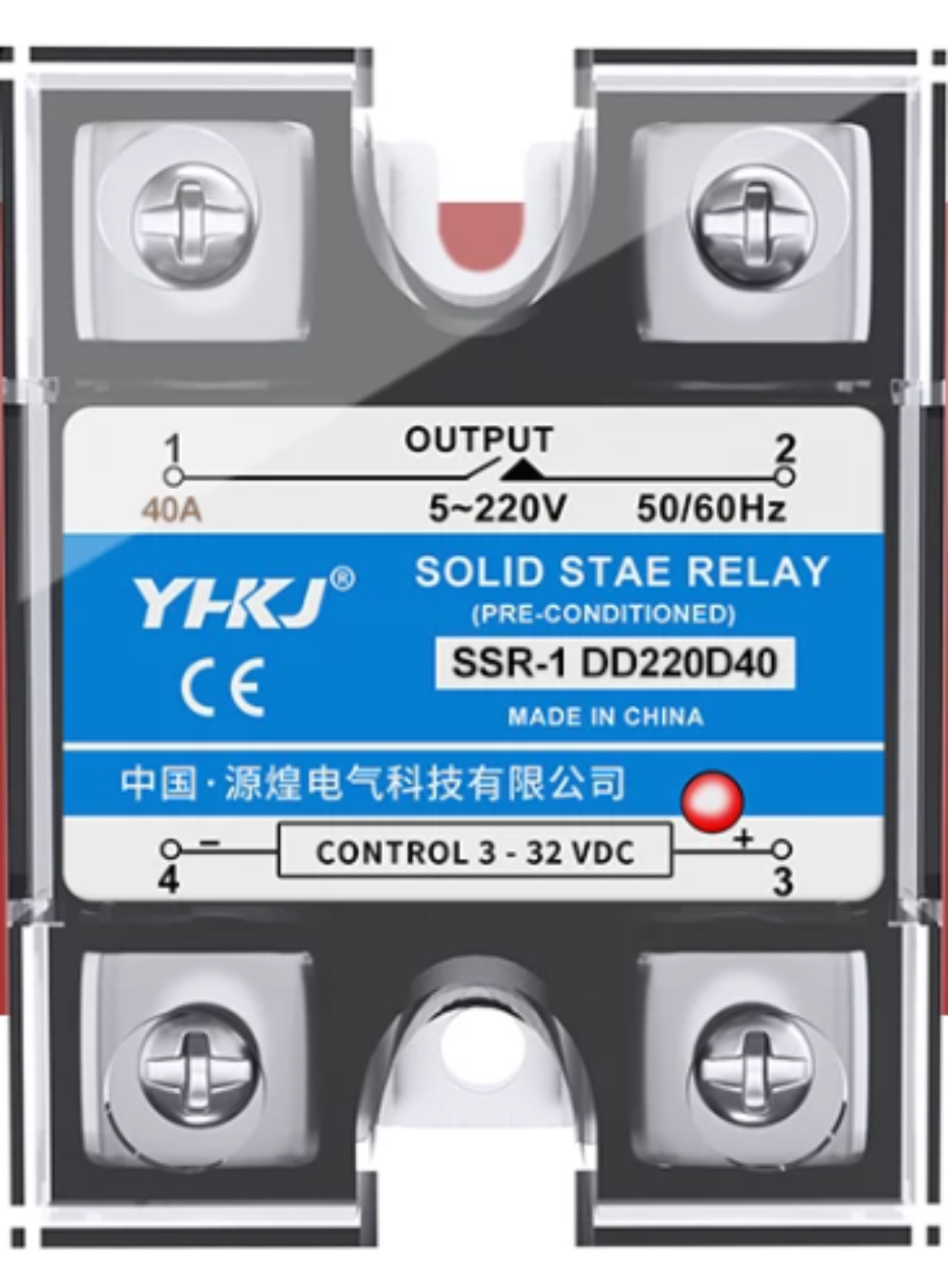 Rơ le bán dẫn DC-DC SSR-1 DD220D40 40A / Relay SSR 40DD chất lượng cao - B5H7