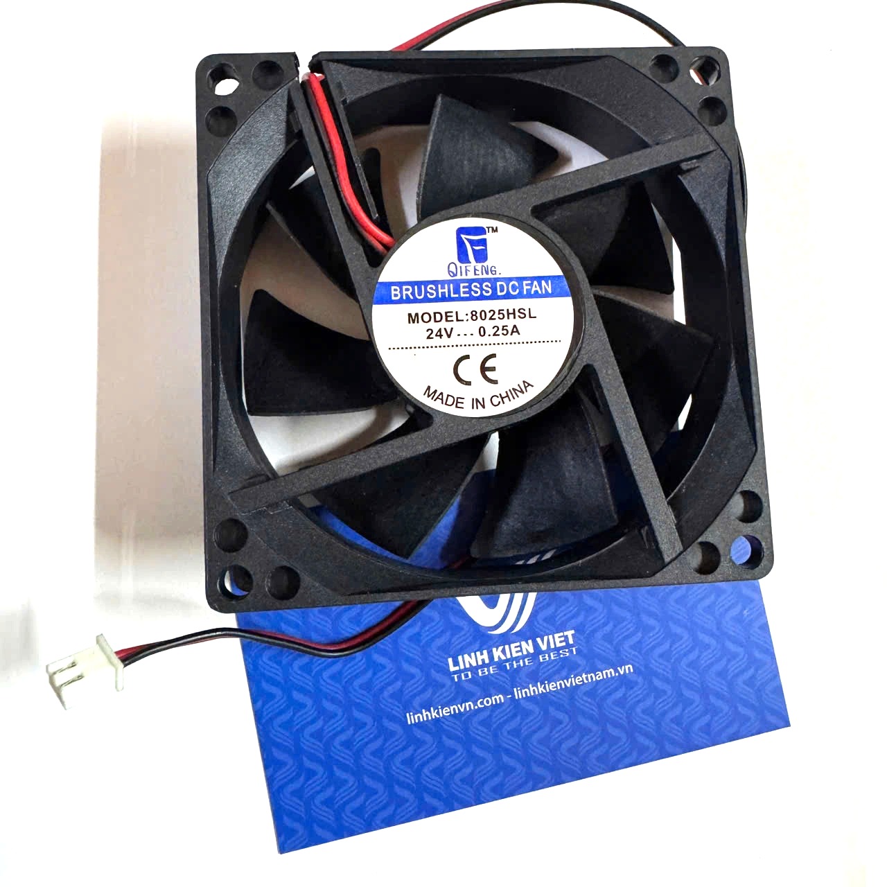Quạt tản nhiệt 8025 80x80x25 24VDC 0.25A / 8x8x2.5cm