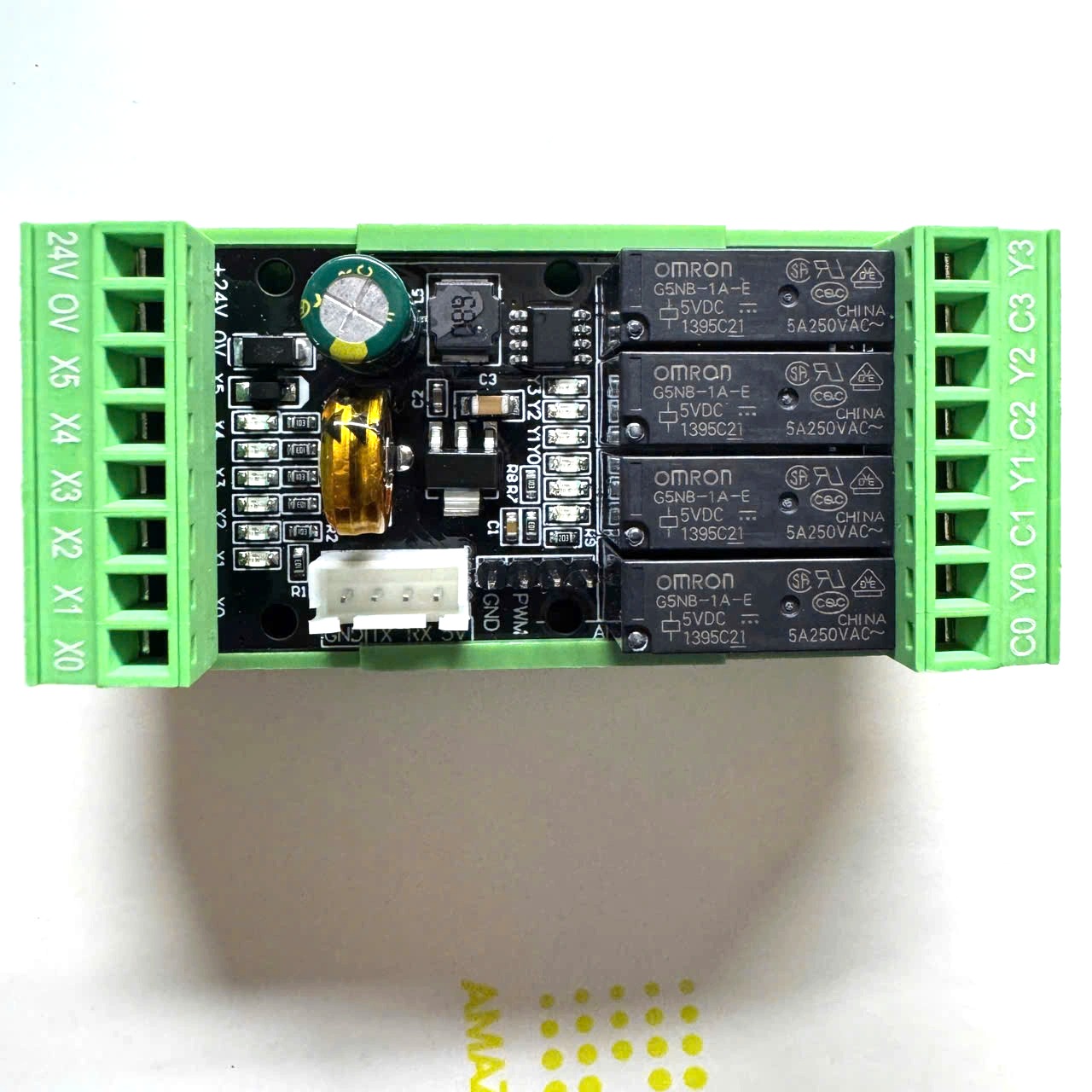 Bo mạch PLC FX2N-10MR-S-2AD1P / 6 In 4 Out Relay