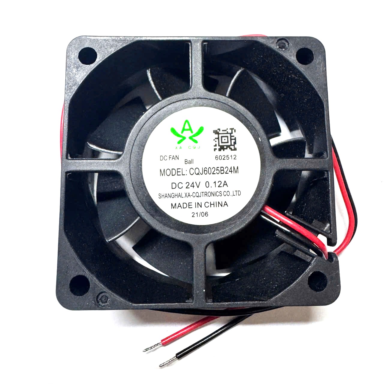 Quạt tản nhiệt 6025 60x60x25mm 24V 0.12A / 6x6x2.5cm lõi đồng, trục vòng bi - B6H12