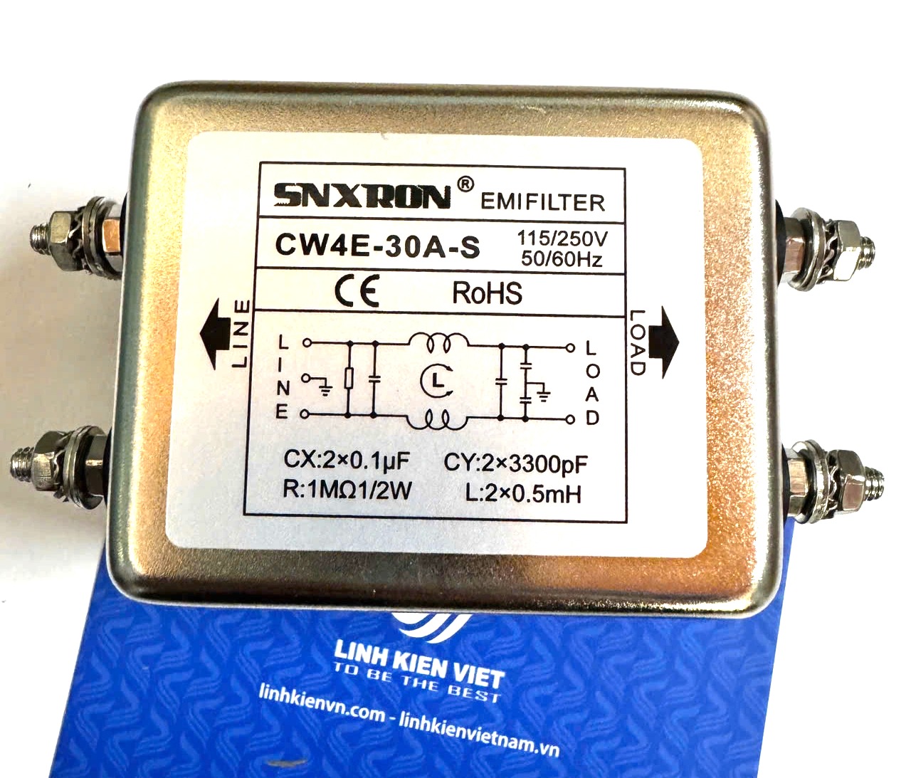 Bộ lọc nguồn 30A CW4E-30A-S / chống nhiễu EMI  Filter