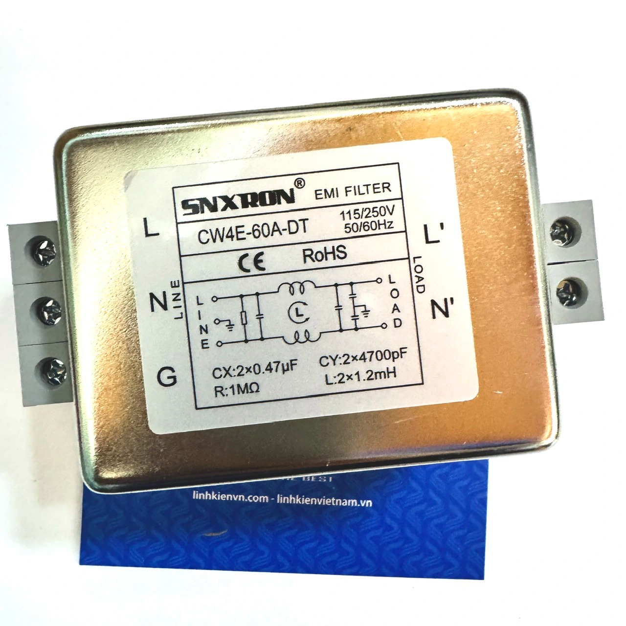 Bộ lọc nguồn 60A CW4E-60A-DT / chống nhiễu EMI Filter