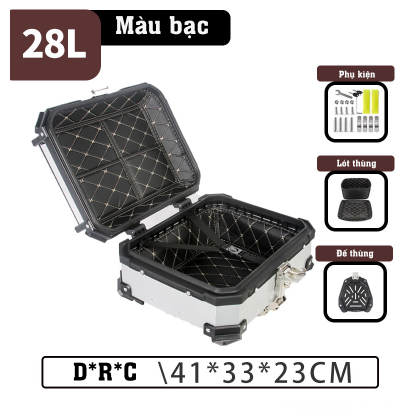 Thùng sau xe máy 28L