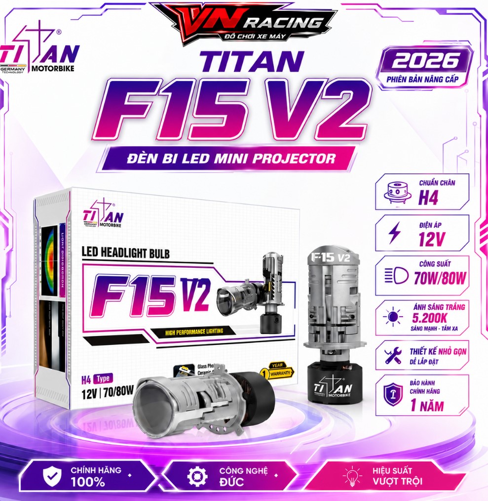 bảng giá đèn bi cầu mini titan f15 v2 tại đà nẵng