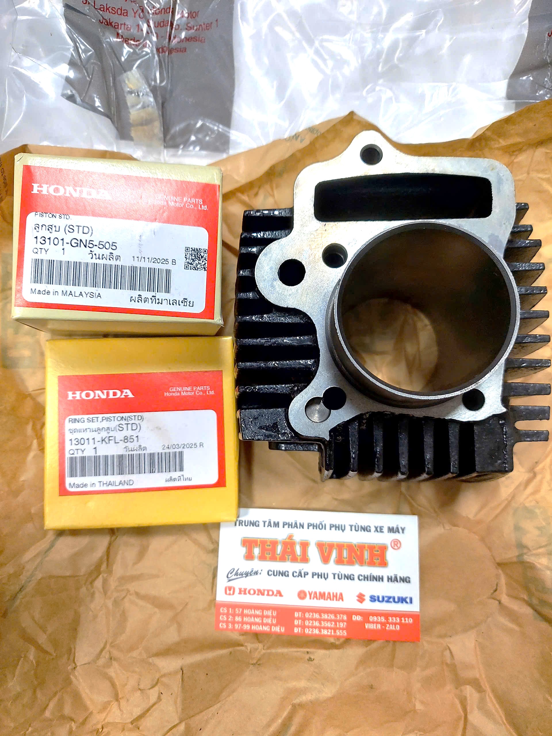 Bộ hơi Piston bạc Dream Thái