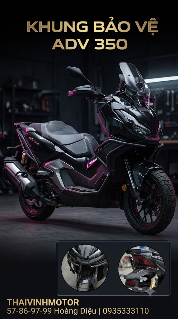 honda adv 350 len full bo khung bao ve tai da nang
