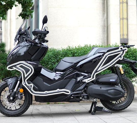 khung bao ve o pô xe honda adv 350