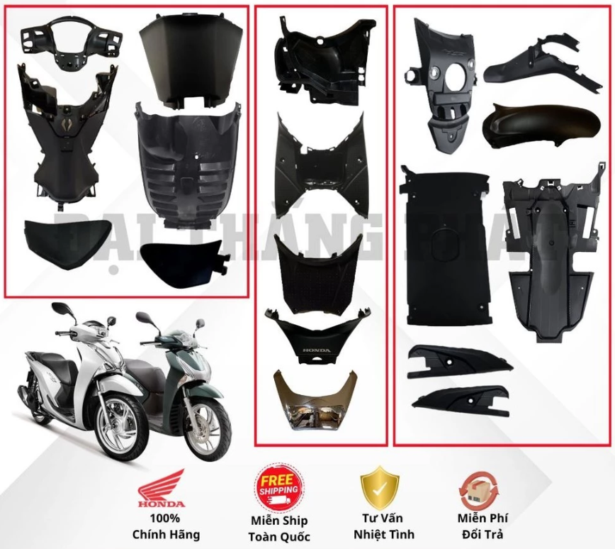 Bộ nhựa nhám SH 2012-2016