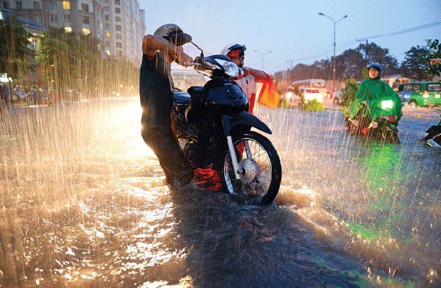 xe may de khong len sau khi di mua