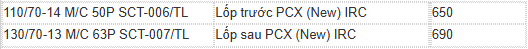 lop xe pcx 160 moi nhat